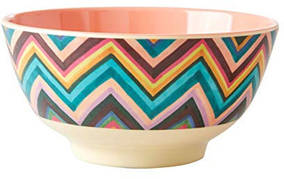 Rice Melamin Schale Zigzag Print