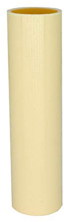 3x Kunststoffhülse Kerzenhülse L. 100mm Cremefarben glatt für E14 Kerzenfassungen ø 24mm Kronleuchter Lüster