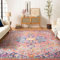 Livabliss Asmara Vintage 160x220 cm – Traditioneller Boho Style mit orientalischem Muster in Orange, Navy, Türkis & Burgunder, pflegeleicht, bunt & dekorativ