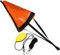 ZXAZX Drift Sock Sea Anchor Drogue with 30 ft Kayak Tow Rope Line Buoy Ball Float Leash Sea Brake System suit for Boat Yacht 18 inch 12-14ft Boat (Orange)