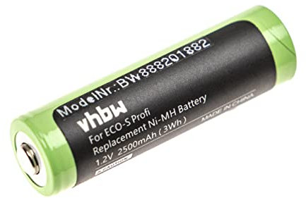 vhbw Akku kompatibel mit Tondeo ECO-S Rasierer Haarschneider (2500mAh, 1,2V, NiMH)