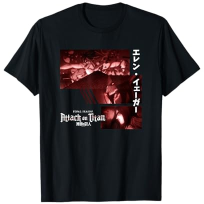 Attack on Titan Season 4 Eren Titan Collage Anime T-Shirt