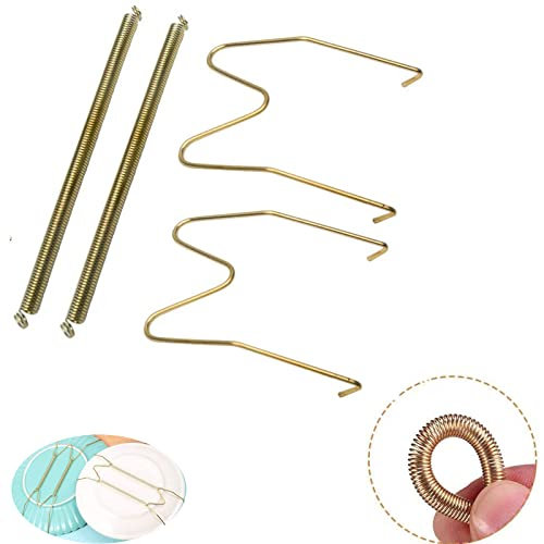 Fiacvrs Plates Hangers for Wall -5 Kinds Size Stainless Steel Plate Holder for Wall Invisible Dish Display Hook Holder Decorative Sheet Hanging Wire Ready for Compatible Art Decorative Plates(8in)