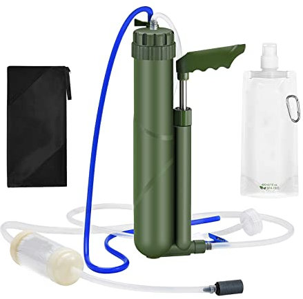 Filtro de Agua para Exteriores, Purificador Portátil 3000L/4000L/8000L, Elimina 99,99% de Bacterias y Metal Pesado (8000L)