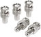 GELRHONR BNC auf Cinch-Adapter, BNC Stecker auf RCA Buchse, Koaxial-Stecker für CCTV, Video, Video, Video, TV, 5 Stück, silber