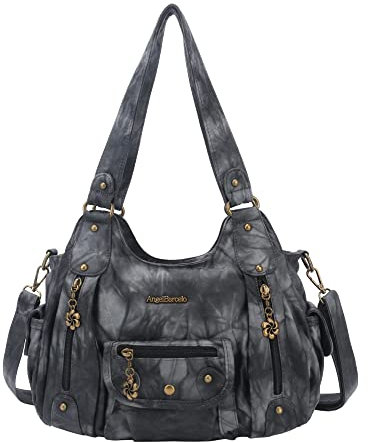 angel kiss Fashion Handtaschen Umhängetaschen aus weichem Material Tragetaschen Schultertaschen mit verstellbaren Trägern