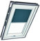 Original Roto Verdunkelungsrollo ZRV Nahezu vollständige Verdunkelung Führungsschiene Silber Für Roto Dachfenster Baureihe Designo R6/R8 i8 und Classic 64/84 mit Größe 054/098 | 05/09 Farbe Dunkelgrau