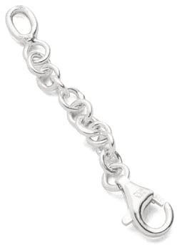 DUR Schmuck: Verlängerungskette mit Karabiner, 925er Sterlingsilber F332