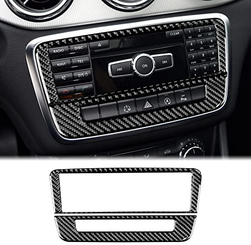 Für Mercedes Benz W169 W245 W117 W156 A-Klasse B-Klasse CLA GLA, echtes Kohlefaser-Zubehör, Auto-Innenteile, Auto-Mittelkonsole, Luftsteuerung, Rahmen, Aufkleber, Dekoration, Innenausstattung, TypeA
