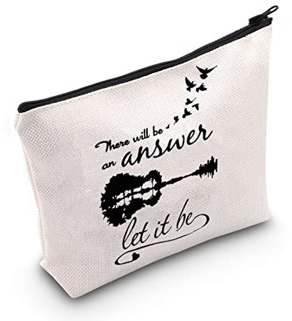 Songtext inspiriertes Geschenk There Will Be Answer Let It Be Kosmetiktasche Musikalbum Geschenk Beatles Musik-Fan-Geschenk, Let It Be