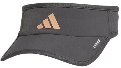 Adidas Unisex's Superlite Visor – Lightweight Athletic Sport Hat for Workouts, Grey Six/Rose Gold/3.0, One Size