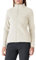 Outdoor Ventures Damen Fleecejacke mit Durchgehendem Reißverschluss Stehkragen Frauen Leichte Fleece Sweatjacke Warme Damenjacke für Laufen, Wandern und Freizeit Wollweiß L