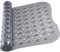 MOONLIGHT20015 Shower Bath Mat Non Slip Anti Mould & Mildew with Strong Suction Cups Grip and Drain Holes Soft Rubber Shower Mats - PVC Bathroom Mat Machine Washable (100x40cm, Grey)