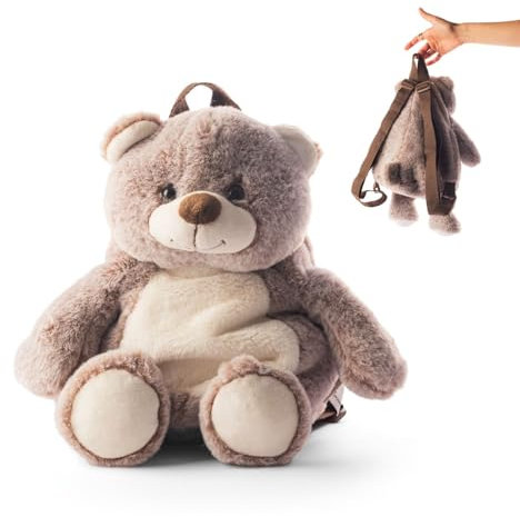 Cute Since 1999 Bär Rucksack Kinder ab 12 Monate - Schulrucksack Kinder - kindergartenrucksack mädchen & Jungen - Kinderrucksack mit Reißverschluss und verstellbaren Trägern - 45 x 25 cm