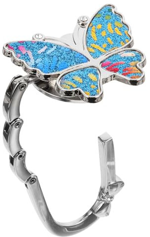 COLLBATH Colore dei fiori Farfalla Da Tavolo Gancio Portamonete Gancio Per La Scrivania Gancio Da Borsa Per Tavoli Portamonete Per Tavolo Portatile