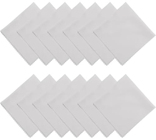 VPOUERY 50 PCS Chiffons Microfibre de Nettoyage Chiffon de Nettoyant Lunettes pour Lunettes Téléphones Ordinateurs Portables Tablettes Écrans Objectifs d'appareils Photo