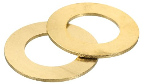 QUARKZMAN M30 Arandela Plana, 2pcs Arandelas de Latón 33x59x2.5mm (ID*OD*Grosor) Anillo de Junta de Sellado Metálico para Tornillos Tuercas y Pernos