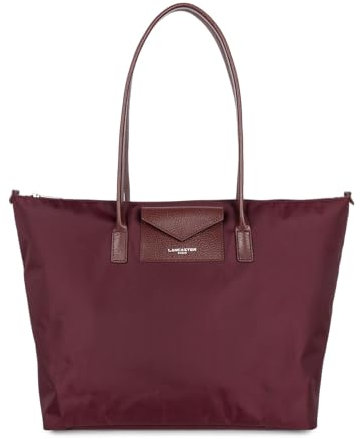 LANCASTER | Smart KBA – Große Einkaufstasche, Burgunderrot
