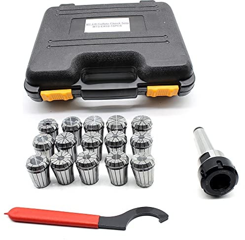Prazision Spannzangen 17 tlg MK3 M12 ER32 Federzange Gravieren und Fräsen Drehmaschine Werkzeug 3-20mm Spannzangenfutter für CNC Drehmaschine Werkzeughalter