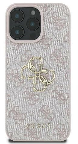 CG MOBILE Guess GUHCP16S4GMGPI hülle für iPhone 16 6.1 Rosa hardcase 4G Big Logo