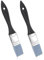 Lot de 2 pinceaux de peinture en silicone pour résine acrylique flexible et plat - Outils artistiques - Pinceaux en silicone à base d'eau pour peintures acryliques (2,5 cm de large)
