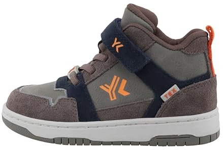 Lurchi 95L0103022 Sneaker, dkgrey-orange, 35 EU Weit