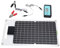 RÉGULATEUR DE PANNEUX Solaire, 50W 100A 12V 24V Contrôleur DE Solaire en Silicium Monocristallin avec un Port DE Sortie DC DC Double Type C pour Téléphone RVS RVS
