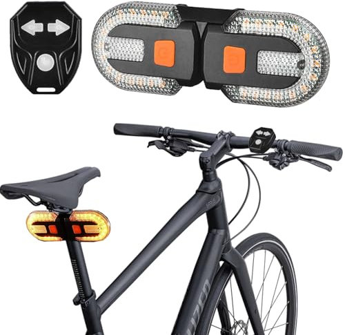 E Scooter Blinker, LED Scooter Blinker, Fahrrad Blin-ker, Rüc-klicht Blinker 5 Modi USB wiederaufladbare, Zwei-Lampen-Split Fah-rrad Blinker, Fahrra-d Rücklic-ht, t für Mountainbikes E-Scooter