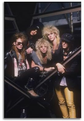 ZPSYREGYD Guns N' Roses Poster Wanddekoration Leinwand Kunst Poster Moderne Wandkunst Schlafzimmer Dekor Poster 12x18inch(30x45cm)
