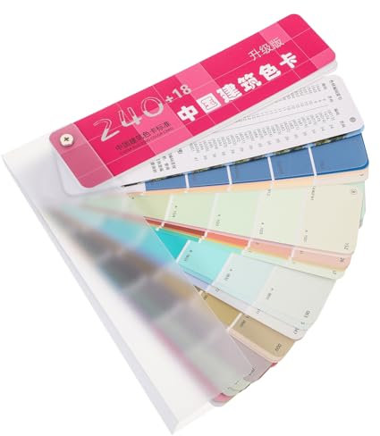 WHAMVOX 1Set Schede Colorate Professionali per Vernice Colori per Progetti Decorazione e Pittura Facile da Usare e Materiali Durevoli e Dettagli