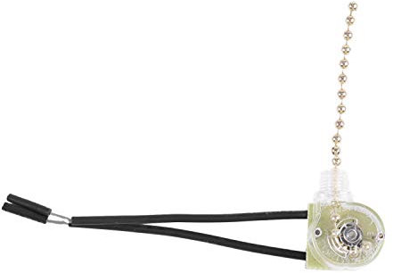 JOFUUM Lighting Ceiling Fan Light Switch w Pull Chain 3A 250VAC 6A 125VAC