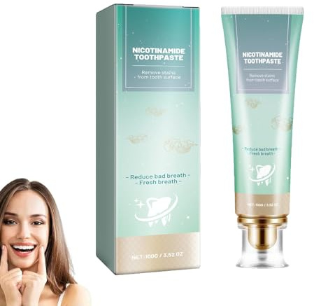 Niacinamide Whitening Toothpaste -Niacinamid-Zahnpasta für Tiefenreinigung, Zahnschmelzreparatur und intensive Aufhellung, für weißere Zähne und frischen Atem (1)
