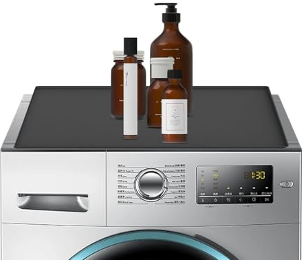 Washer Top Cover Anti-Slip Washing Machine Drip Tray Washing Machine Mat for Washing Machine, Dryer Countertop Laundry Room, Home Kitchen