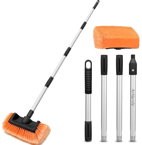 ARTIPOLY Cepillo de Lavado de Coche de 160cm con Barra de extensión