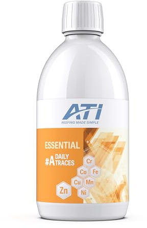 ATI Daily Traces A – Spurenelementversorgung für Meerwasseraquarien, mit Chrom, Cobalt, Eisen, Kupfer, Mangan, Nickel & Zink, Ergänzung zu ATI Essentials, 500 ml