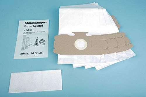 5 hochwertige Staubsaugerbeutel passend für AEG Vampyr 501, 502, 503, 504, 505, 506, 507, 601, 602, 603, 604, 605, 6005, 6006, 6007, 6008, 6009 - Ersatz für Swirl A16 und AEG Größe 12 und 15