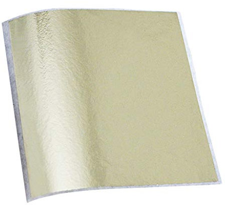joyMerit Goldfolie Dekoration Schlagmetall Blattmetall Blattgold Vergoldung Dekoration - Champagner Silber