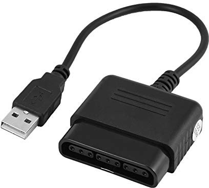 Demeras Adaptador de Controlador PS2 a PS3 Adaptador de Controlador PS2 Convertidor de Adaptador de Controlador a USB para PS3 y PC