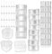 30 Pièces Bougeoirs pour Bougies Chauffe Plat, 100 Pièces Mèches Bougies, Porte Bougies pour Bougies Chauffe-plat, Pots de Fonte de Cire, Porte-moules, Fabrication de Bougies pour Mariages