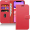 JETech Wallet Case for iPhone 11 6.1-Inch, Shockproof PU Leather Magnetic Flip Cover with Card Holder and Stand Feature (Red)