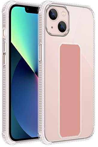 Cadorabo Hülle kompatibel mit Apple iPhone 13 Schutzhülle TPU Silikon Case Standfunktion Design mit Kameraschutz Slim Kratzfest Weiche Gummi mit Rundumschutz Case Hülle für iPhone 13 in Rosa