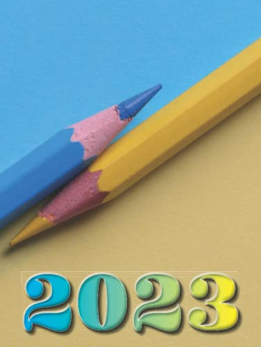 Blau & Gelb - Terminplaner 2023 gebundene Ausgabe mit Hardcover für Arztpraxis, Friseur, Gastro, Kosmetikstudio u.v.m. Buchkalender, Tagesplaner, ... DIN A4, 3 Mitarbeiter, 15 Min Takt, deutsch