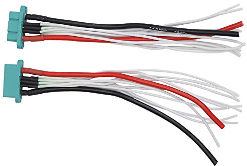 Agatige MPX Stecker und Buchse, 9 & 2 Stecker MPX Stecker Kabeladapter für RC Fixed Wing Flugzeug Drohne