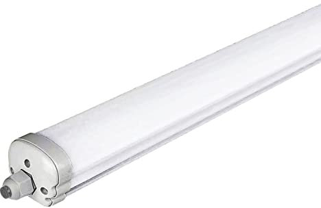 ZONE LED SET - LED Feuchtraumleuchte, 120cm, 36W, 4320 Lumen, Kaltweiß 6500K, IP65, LED Röhrenlampe, Kellerleuchte, Nassraumleuchte, Feuchtraum Deckenleuchte, (1-er Pack)
