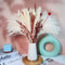 Pampasgras Trockenblumen Deko,80 pcs Natürliche Schilfblume DIY Getrocknet Strauss, Perfekt für Heim Herbst-und Winterdekoration, Boho-Stil Wohnzimmer-Schlafzimmer-und Vasen Deko(LZGSGO-0119)