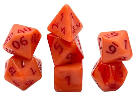 Dice4friends Würfelset: Sweet Peach Gum (7)