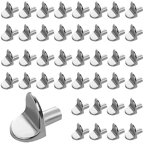 Möbel Regal Stifte regal einlegeboden halterung, L Form Regal Pins Support Regalbodenhalter, Regalhalterung Schrankmöbel Regalstifte für Möbel Holz und Glas-Böden (40 Stücke)