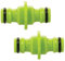 hep® Lot de 2 connecteurs mâles doubles connecteurs pour tuyau d'arrosage Compatible avec tuyau d'arrosage 12,5 mm et 15 mm
