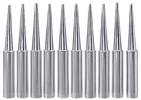 Gasea 10pcs Soldering Iron Tips, 900M-T-LB Replacement Solder Iron Tips Kit for HAKKO 936,937,907 Atten, Quick, Aoyue, Yihua,Vastar,Sywon,Tabiger,SOAIY and X-Tronic Soldering Station
