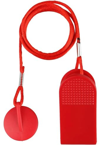 Laufband Sicherheitsschlüssel,Universal Laufband Magnet Sicherheitsschloss Magnetischer Sicherheitsschalter für Laufbänder Not-Stop-Zubehör für die meisten Laufbänder Rot 3,1 cm Key